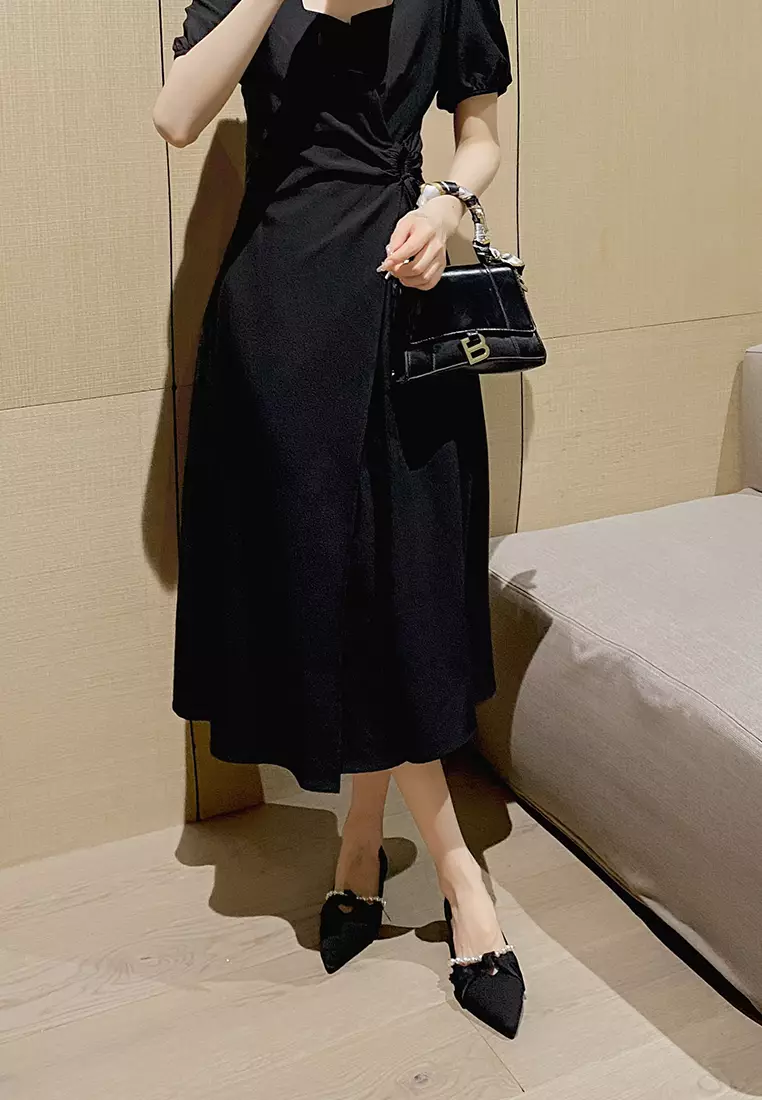 Elegant Pointed Satin Flat Shoes WW07-1