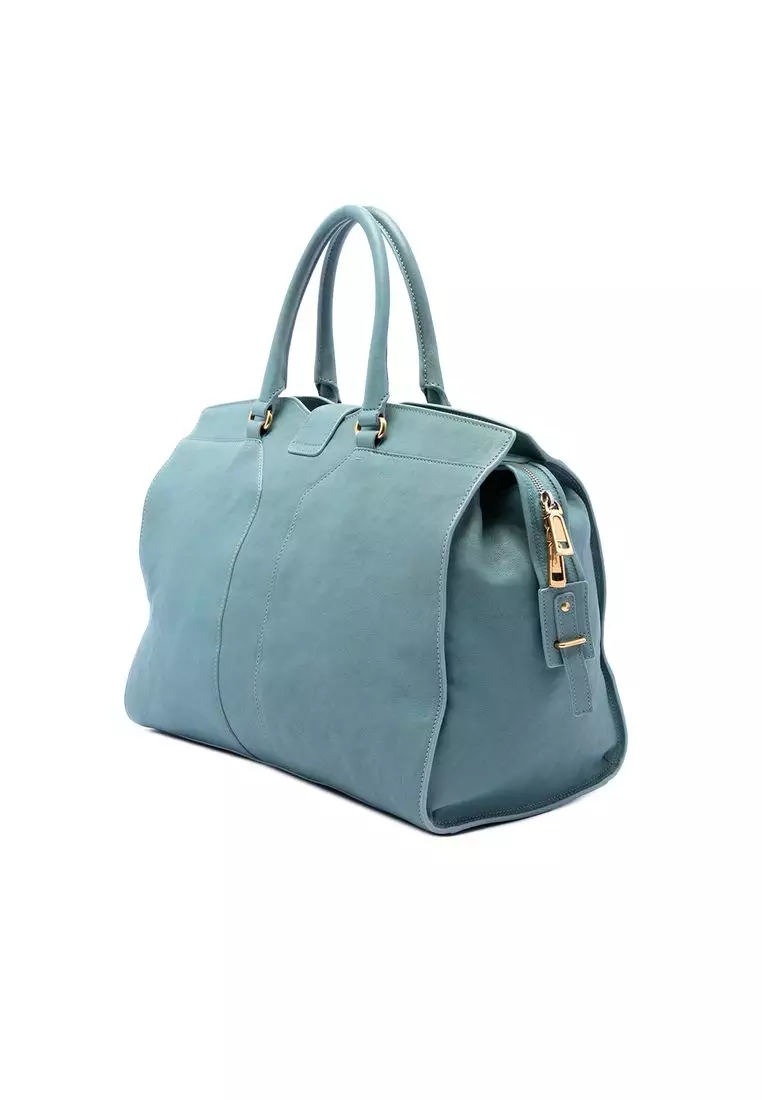 Pre-Loved Saint Laurent Large Leather Cabas Chyc Satchel