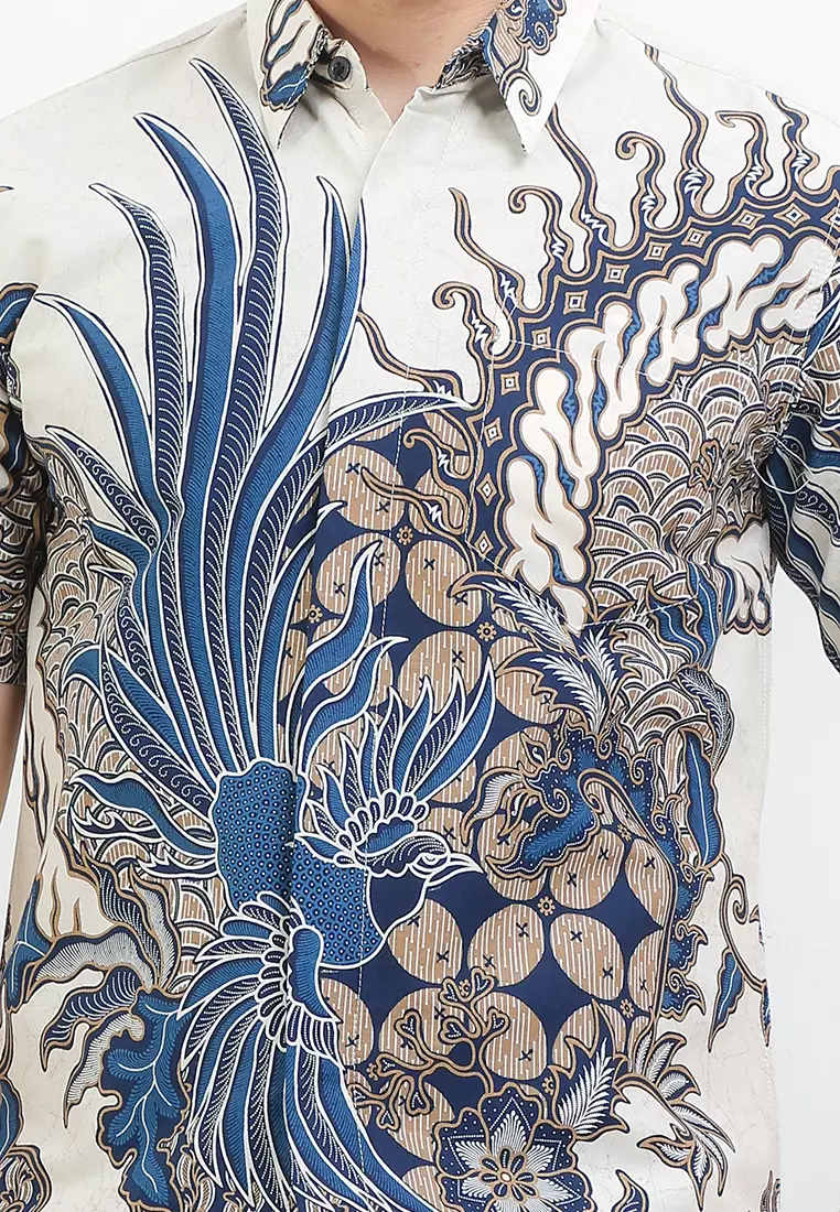 BATIK TALENTA EXCLUSIVE Lengan PANJANG SLIM FIT WHITE BRG 02