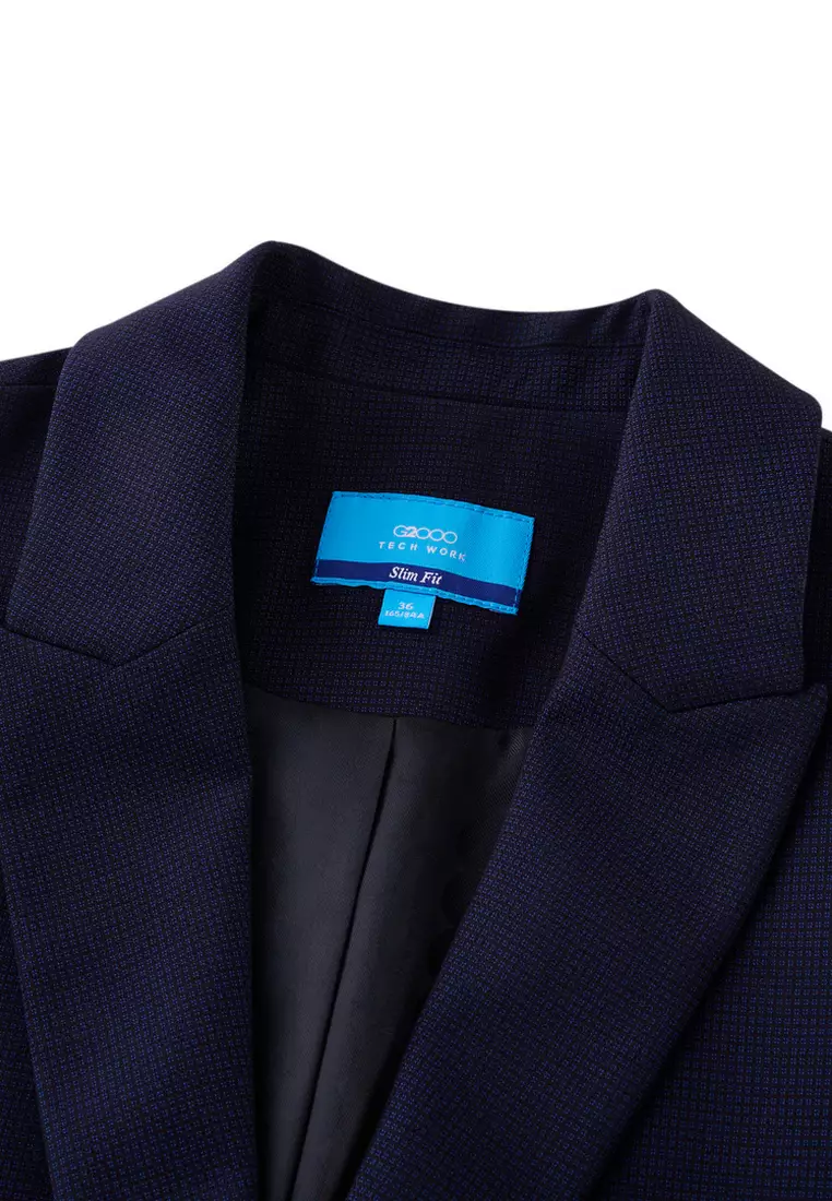 Long Sleeve Slim Fit Suit Blazer