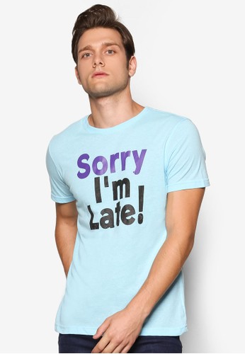 『抱歉，我遲到了esprit門市地址！』文字設計T 恤, 服飾, 印圖T恤