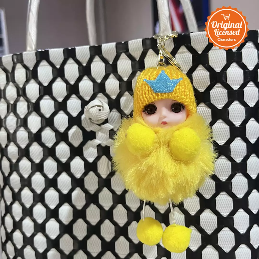 Gantungan Kunci Boneka Baby 10 cm Aksesoris Tas Lucu - Kuning