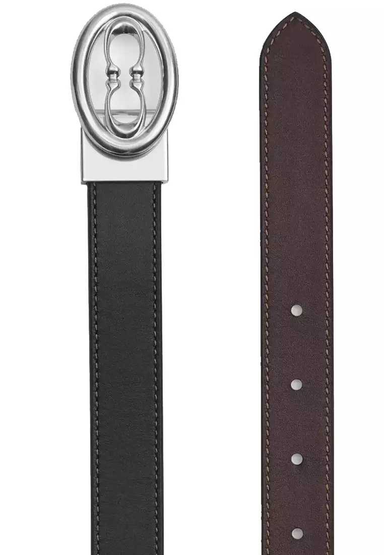 Signature Buckle Cut To Size Belt, 25 Mm - Black Maple CZ444