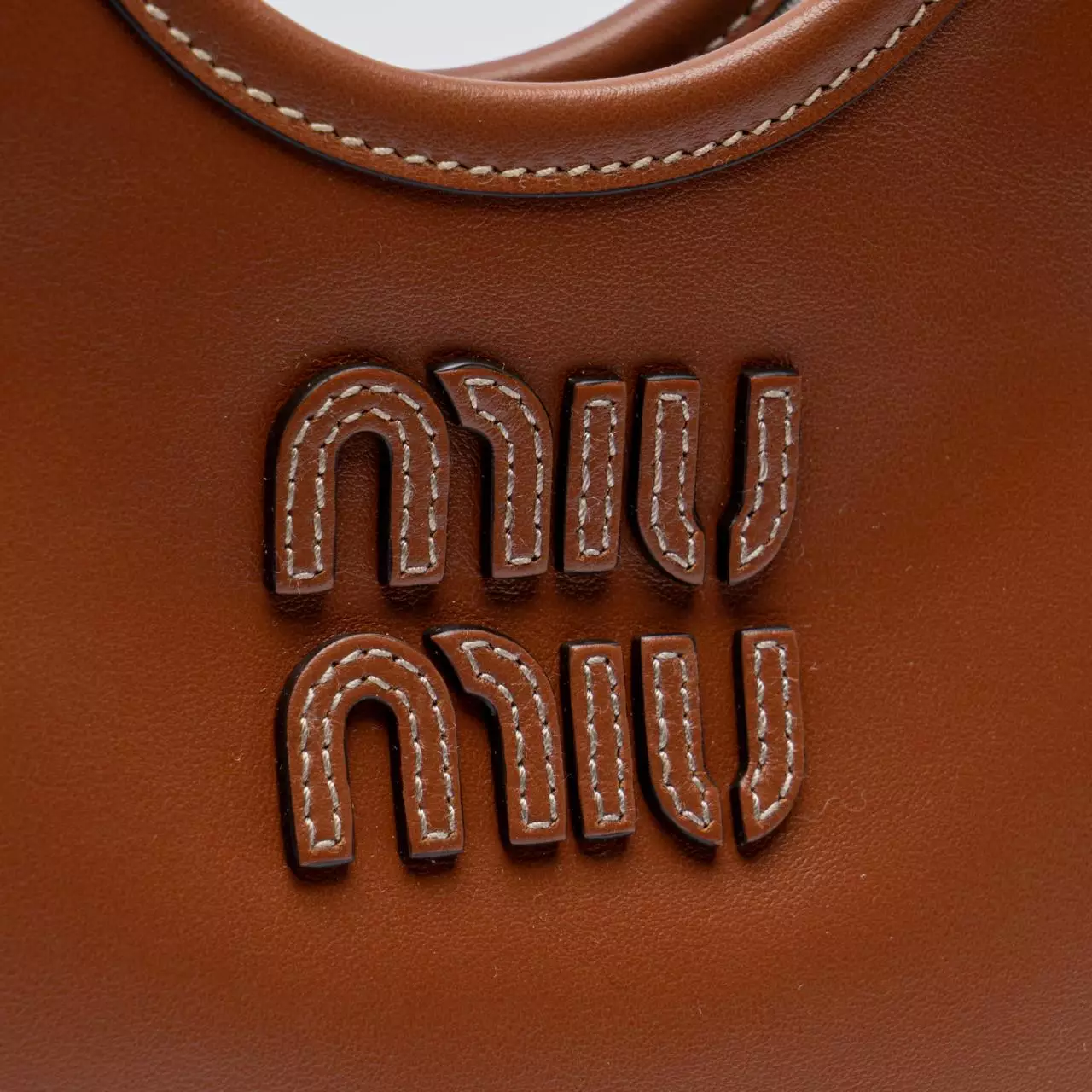 Ivy Mini Leather Tote Bag Rust