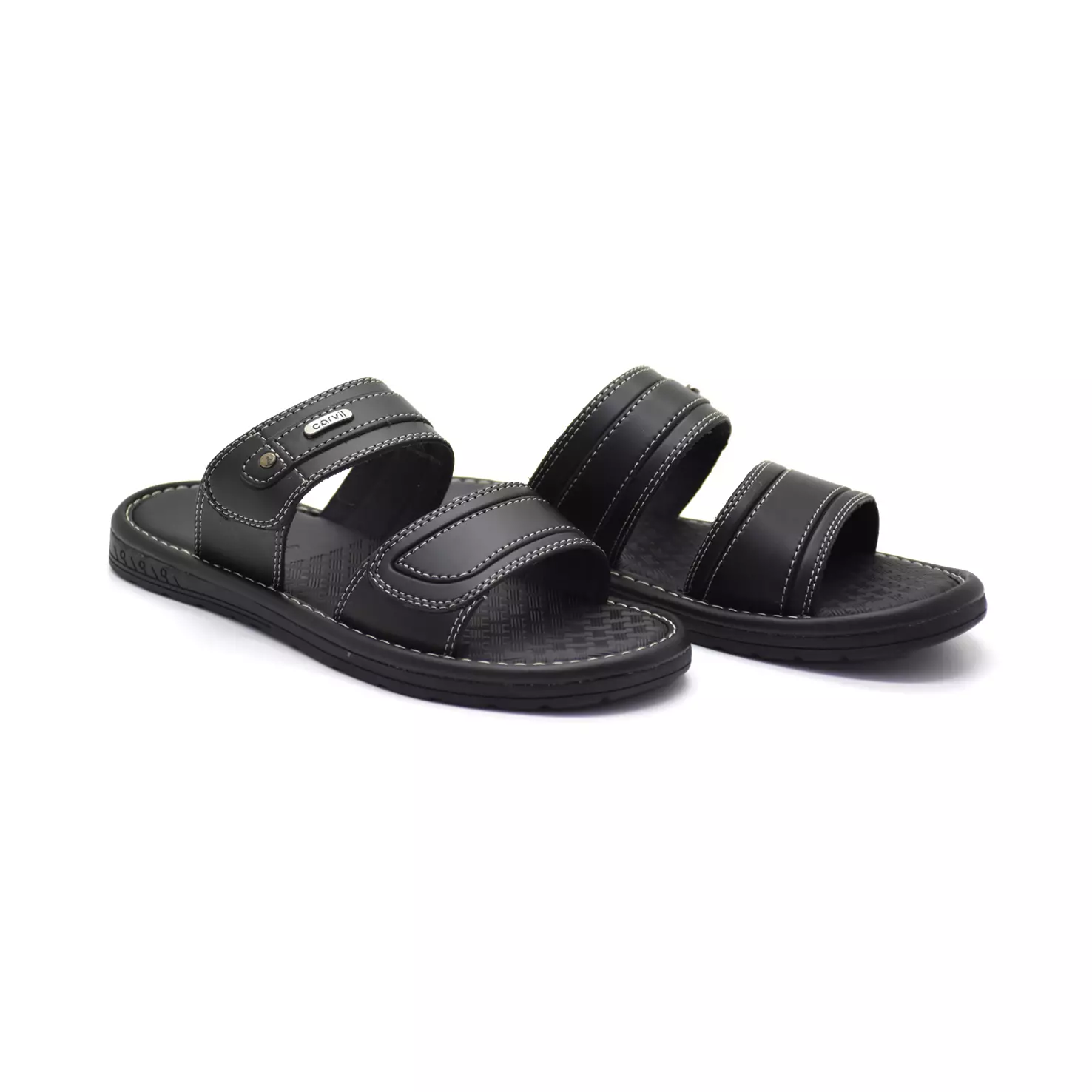 Carvil Sandal Pria Santoz 02-M Black