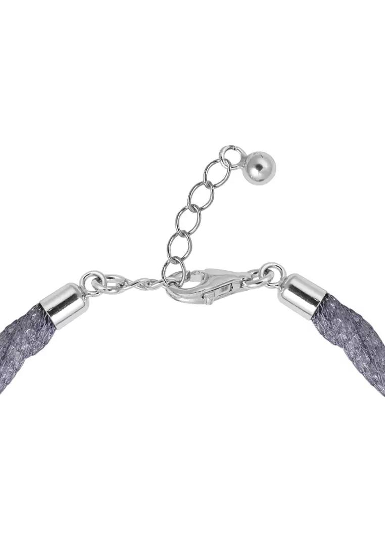 GOLDHEART Sterling Grace Pearl Bracelet, Twisted Brown