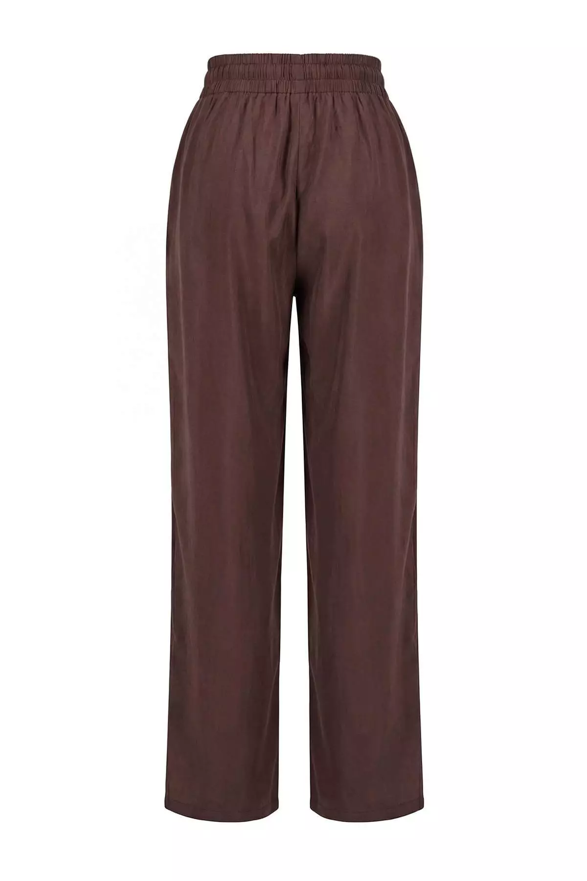 Brown Modal Look Blouse Pants Woven Bottom - Top Set Twoss26Au00086