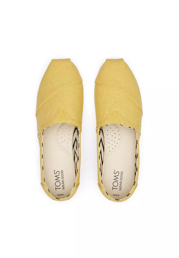 Women Alpargata Pineapple Yellow Heritage Canvas Shoes