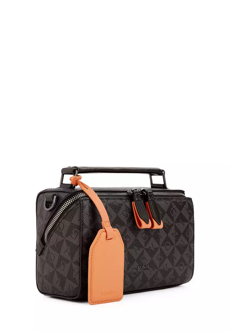 Orange Alvaro Monogram Mini Crossbody Bag