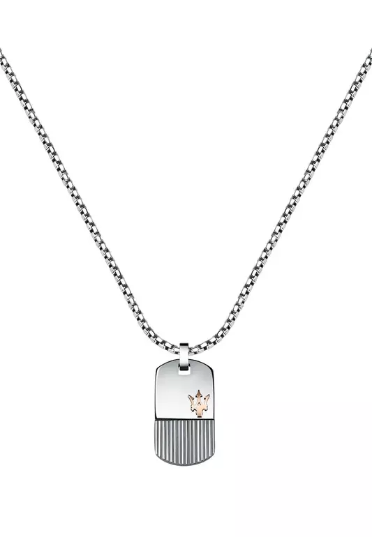 Maserati Jewels 600mm Men's Stainless Steel Necklace JM121ATK08 (Adjustable)