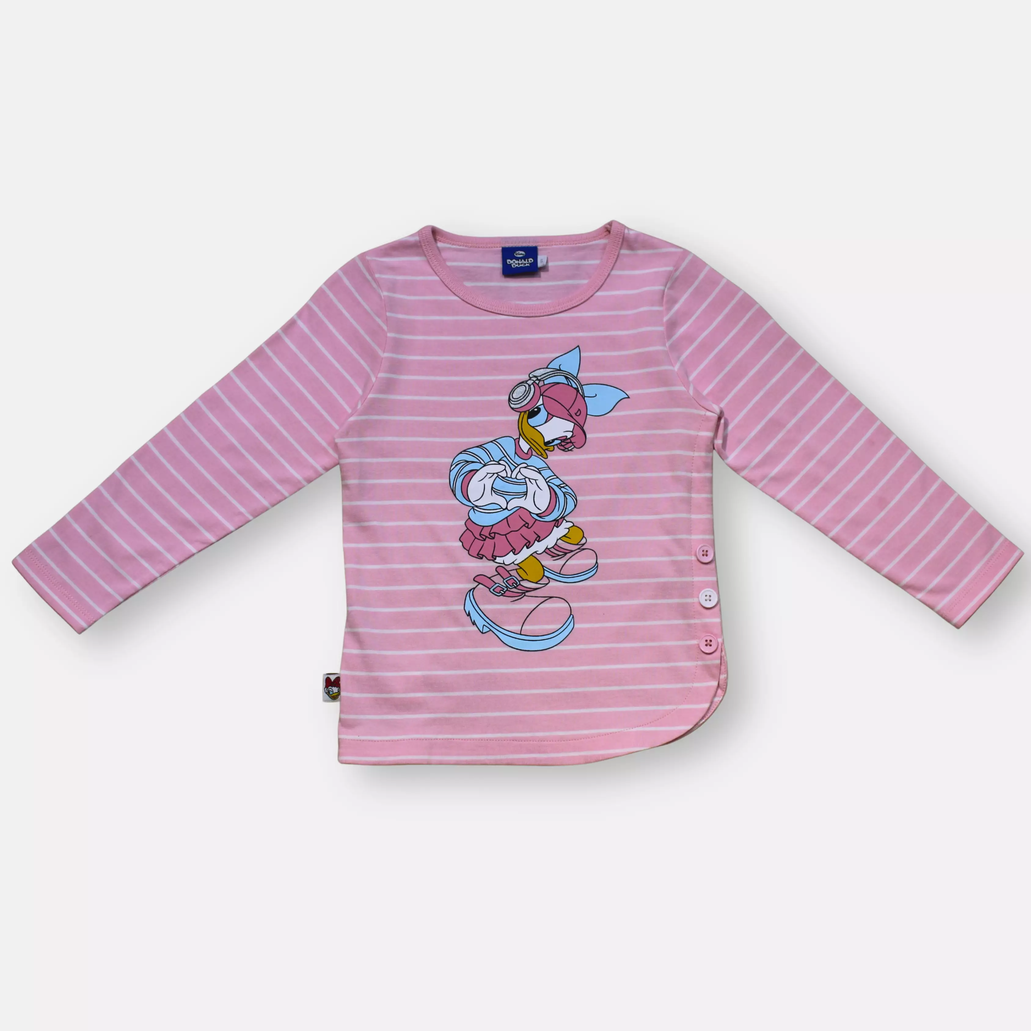 Kaos Lengan Panjang Anak Perempuan Pink/Long Sleeve T-shirt Girl Pink/Daisy Duck Girls Holiday