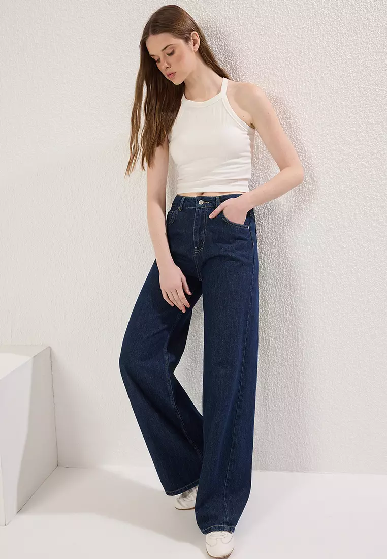 Ecru Padded Bra Detail Fitted/Knitted Undershirt TWOSS25AL00026