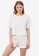 Trendyol white Slogan Pyjama Set 1671BAAFEA529EGS_1