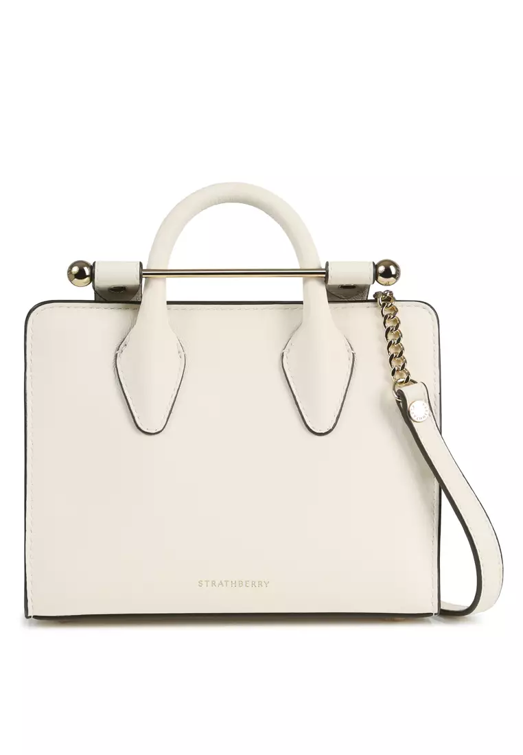 Buy Strathberry THE STRATHBERRY NANO TOTE TOP HANDLE BAG - VANILLA 2023 ...