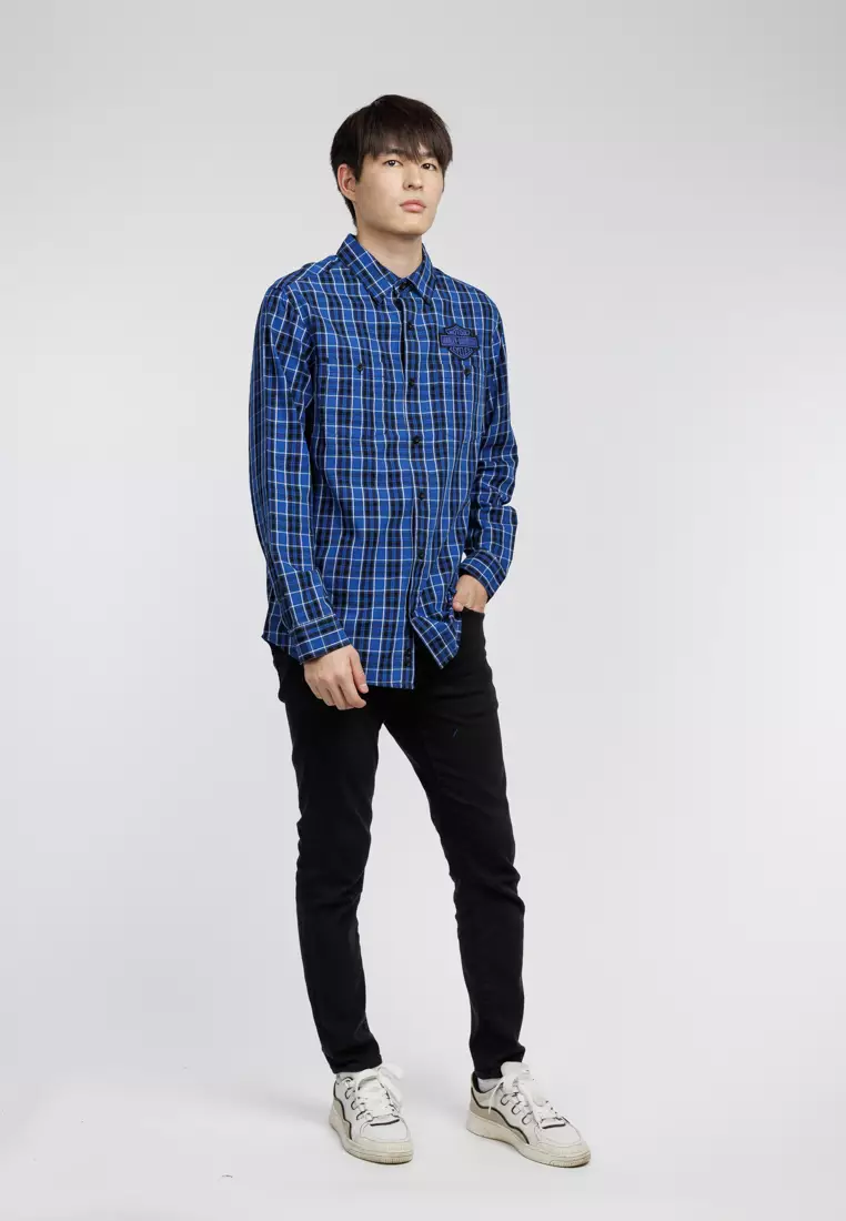 Harley-Davidson Bar & Shield LS Plaid Shirt