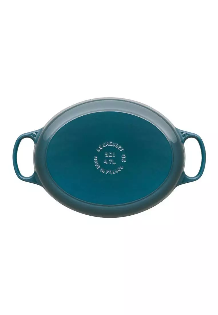 Le Creuset Le Creuset Signature Deep Teal Cast Iron 31cm Oval Casserole 2023 Buy Le Creuset 