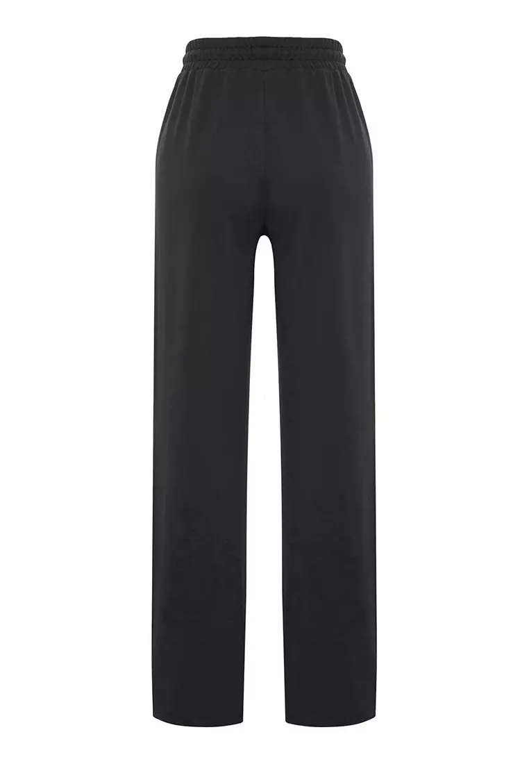 Elastic Wide Legs Pants