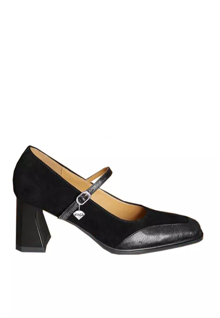 Discount on Twenty Eight Shoes  shoes - SKU: VANSA Kidsuede And Top Layer Cowhide Maries Jane Pumps VSW-H-93317