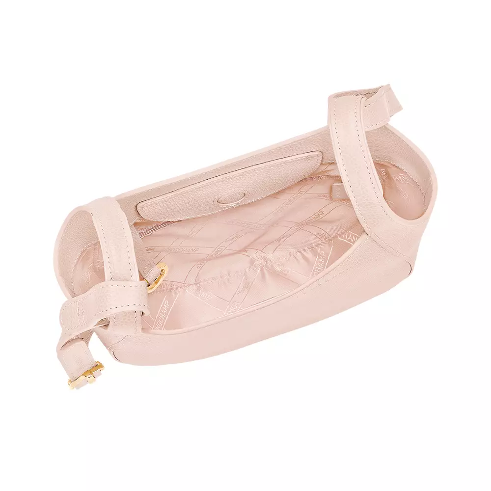 Le Foulonné Small Grained Crossbody Bag Cream