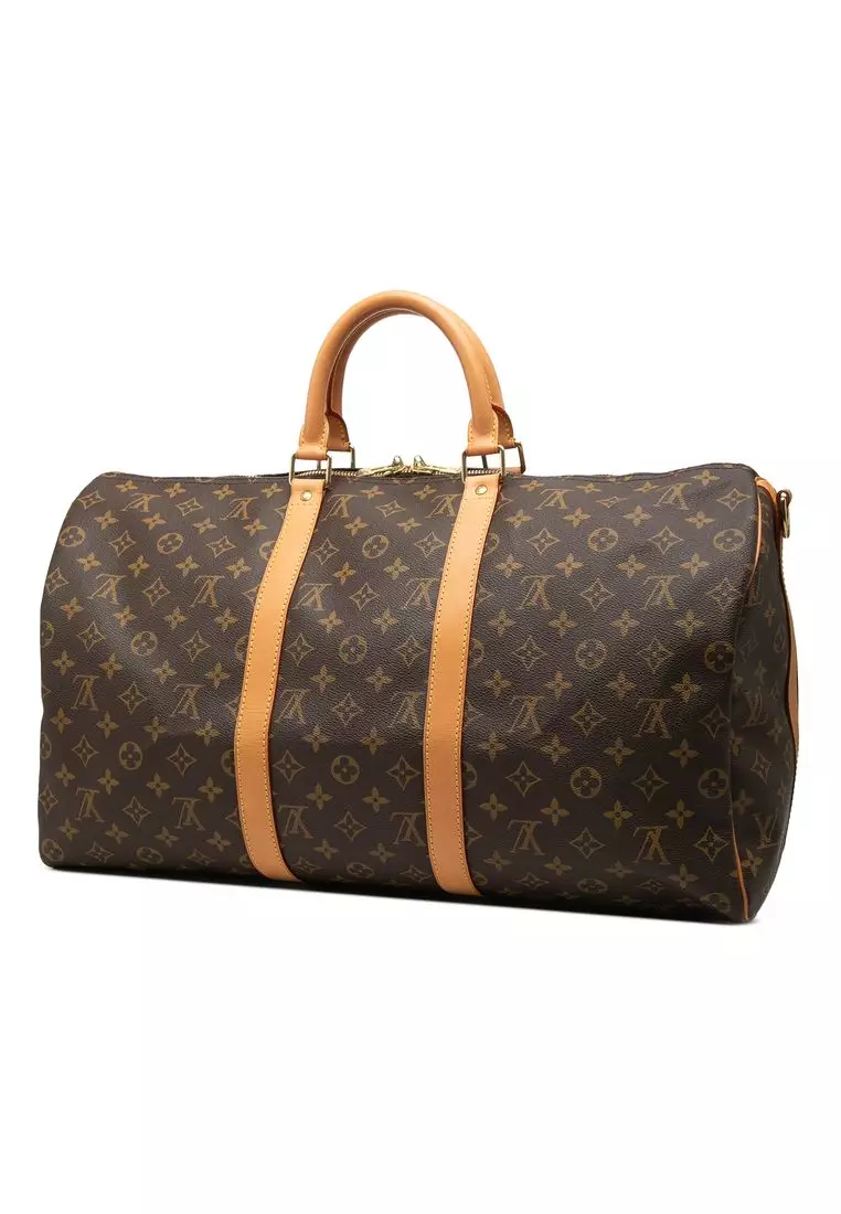 Pre-Loved Louis Vuitton Monogram Keepall Bandouliere 50