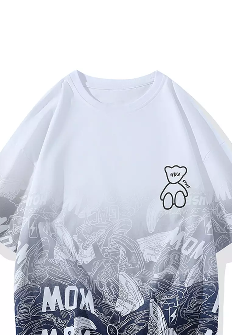 Twenty Eight Shoes Bear Printed Short Sleeve T-Shirt AY-xx23325 