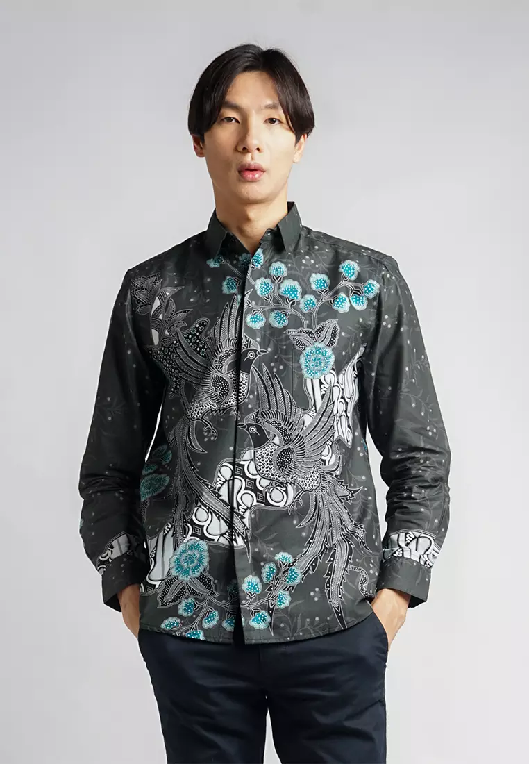 Hadinata Batik Pria Kemeja Panjang Furing Slimfit Kresna Kirana