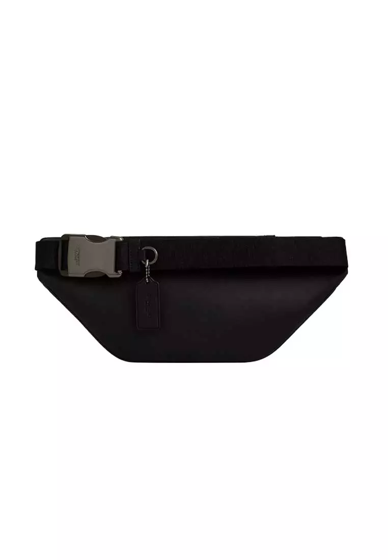 Racer Small Belt Bag In Signature Charcoal/Black CBF77