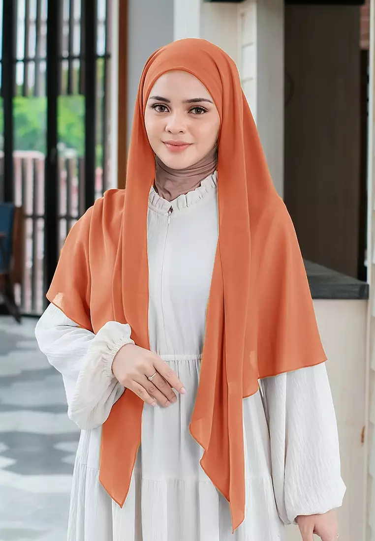 HIJAB INSTAN PAULA - DUSTY BRICK