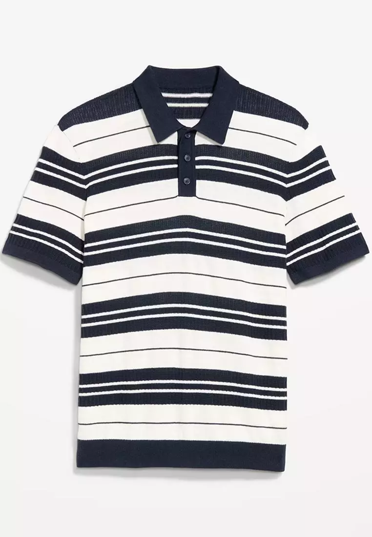 Striped Polo Sweater