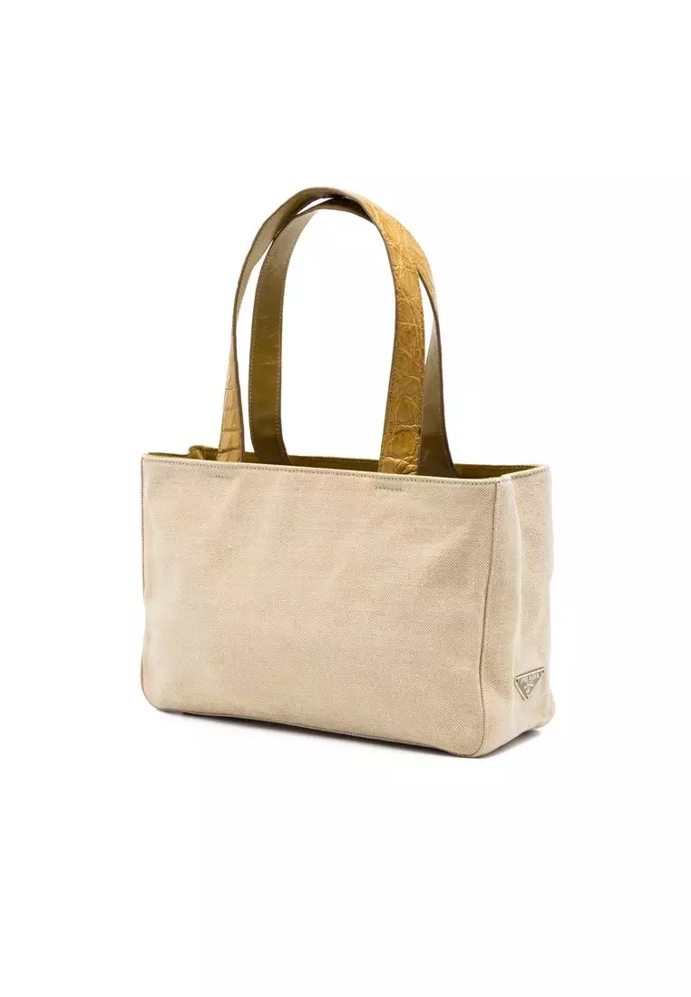 Pre-Loved Prada Canvas Tote