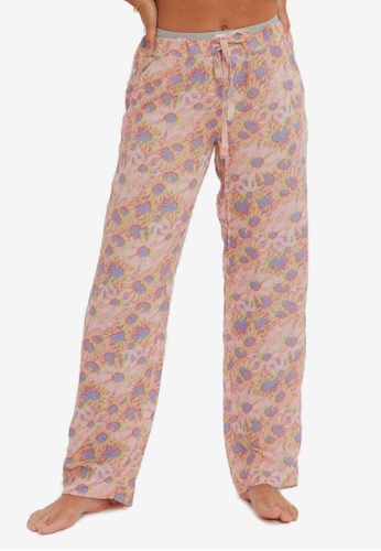 Les Girls Les Boys pink Printed Viscose Pajama Trousers 21212AA92654C5GS_1