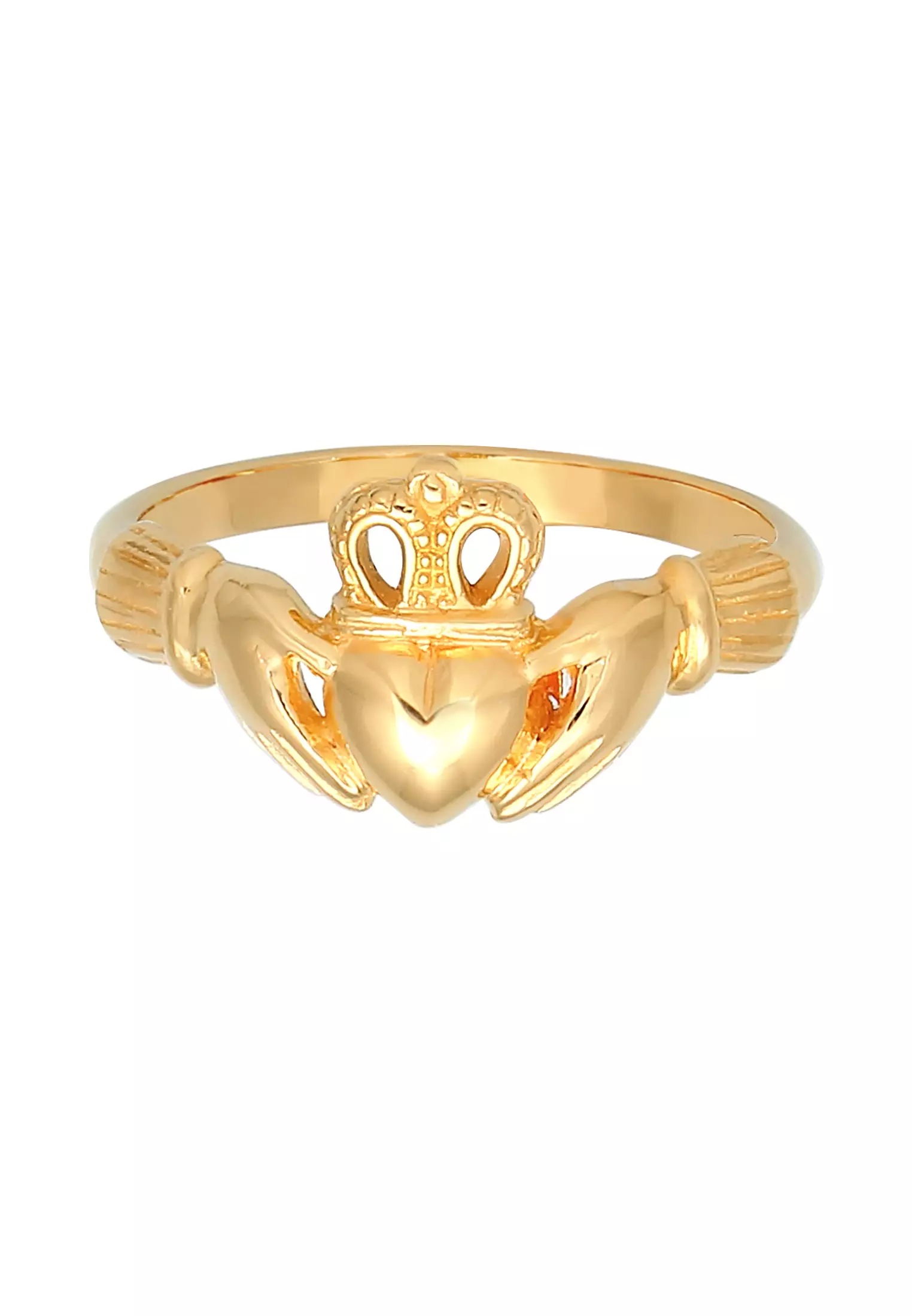 Ring Claddagh Heart Love Friendship Gold Plated