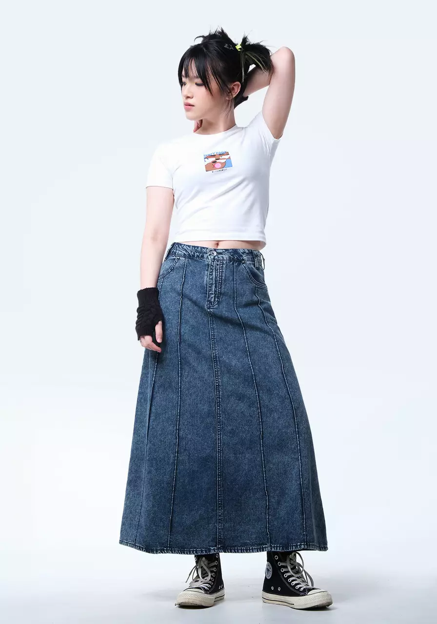 Rok Wanita Carisa Medium Blue