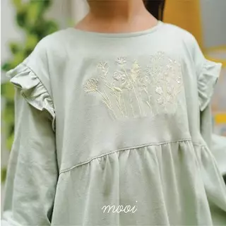 Mooi Dress Anak Gamis Anak Perempuan Raya Collection Madinah Gamis - Khaki