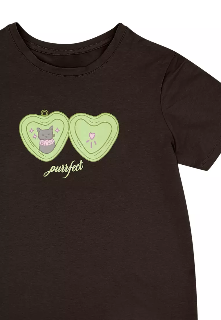 Ladie's Graphic T-shirt "Purrfect"