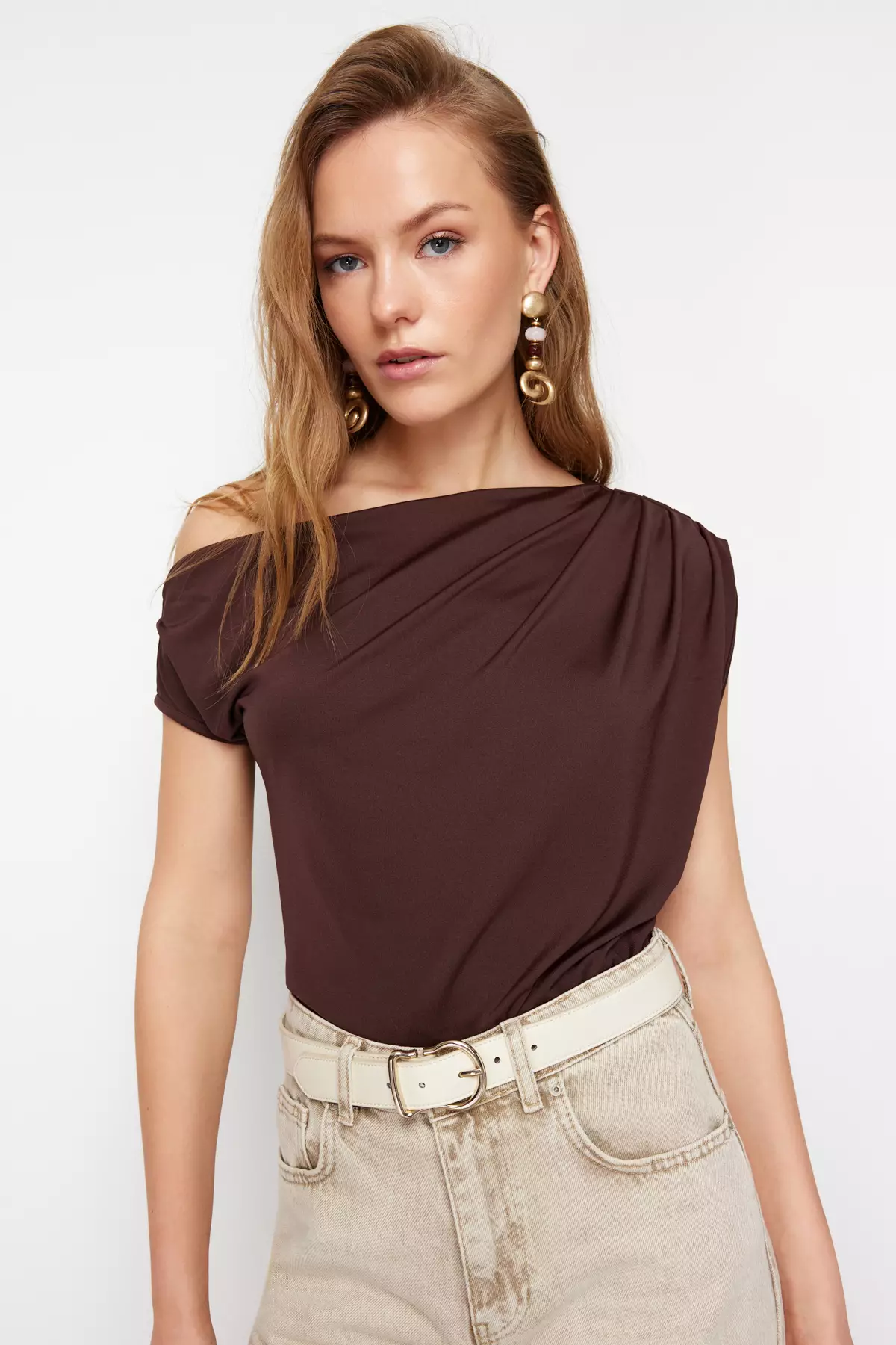Asymmetric Collar Blouse