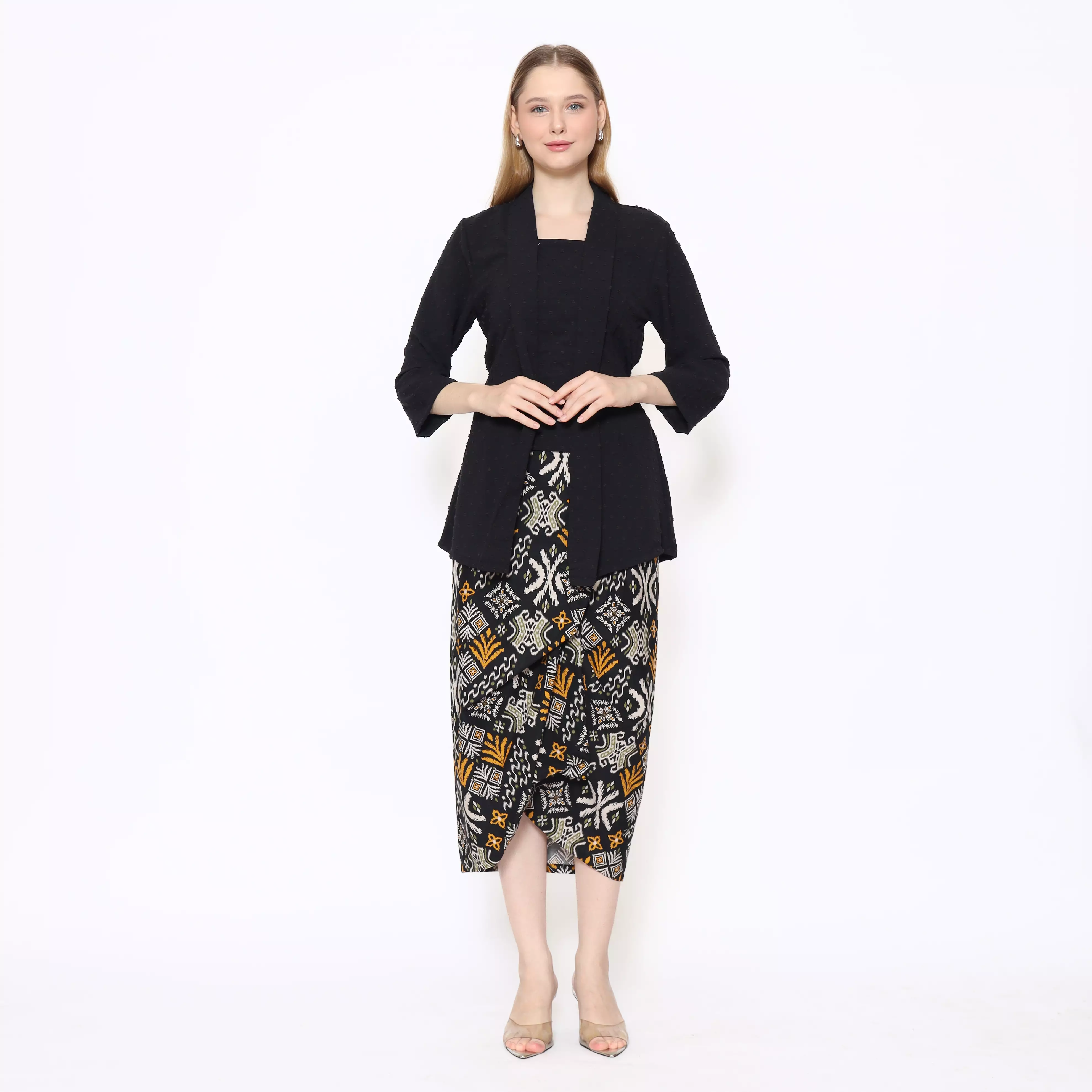 Rok Lilit Batik Wanita - Bawahan Batik - Bhatara Batik Surya Skirt - Rok Batik Etnik Modern