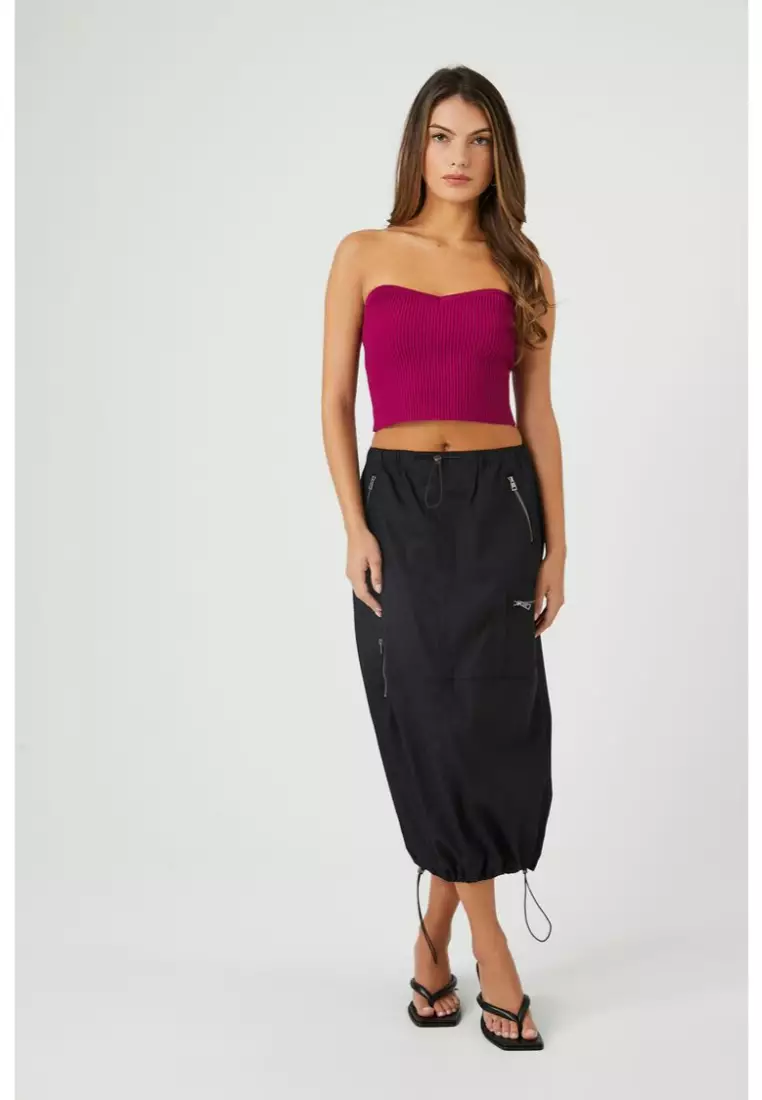 Buy FOREVER 21 Compact Ribbed Knit Tube Top 2024 Online