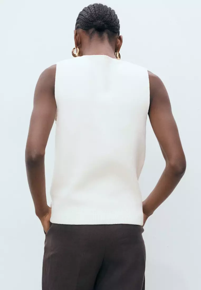 Top Knit Jewel Buttons Soles