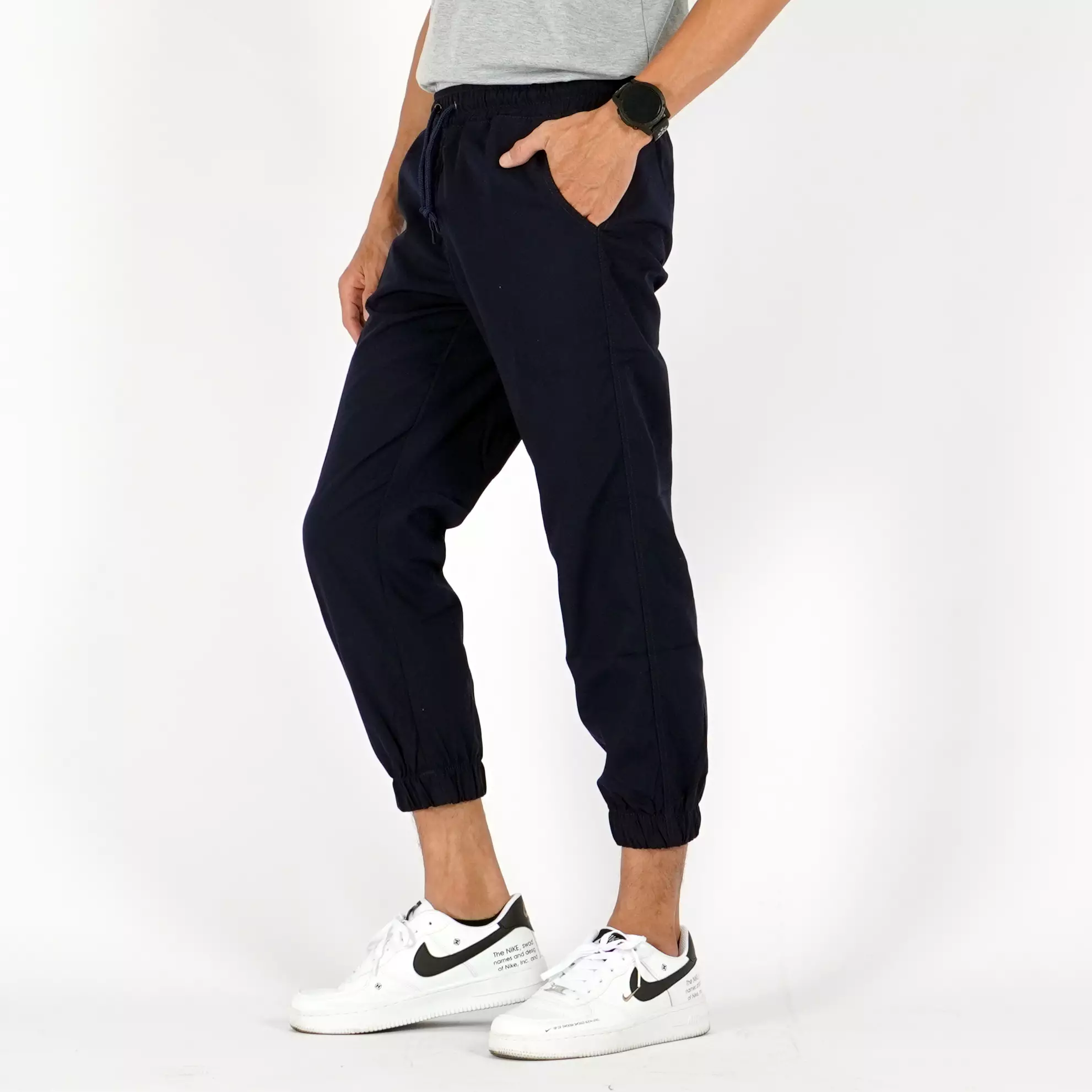 OKECHUKU Ichsan Celana Sirwal Jogger Pangsi 3/4 Slimfit Fashion Casual Pria