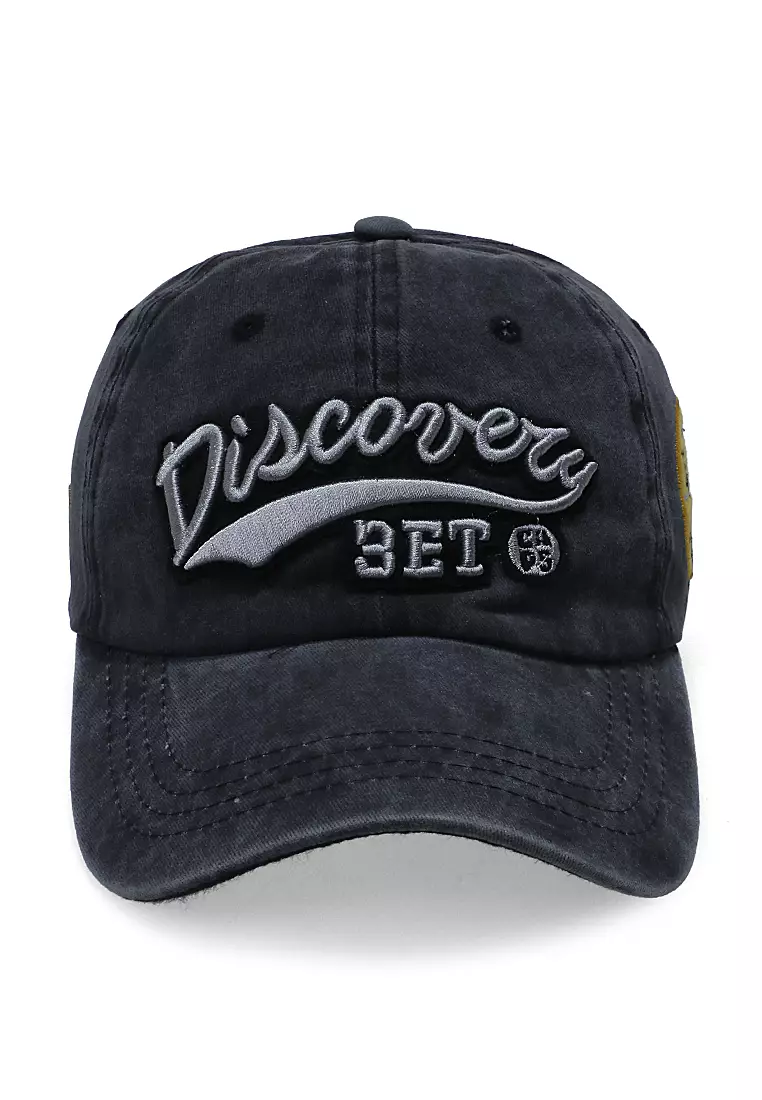 Discovery Drsh Topi Baseball Unisex Casual Sport Adjustable Strap Material Cotton ORIGINAL - Black
