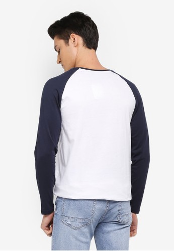 Jual Factorie Long Sleeve Raglan Tee Original ZALORA 