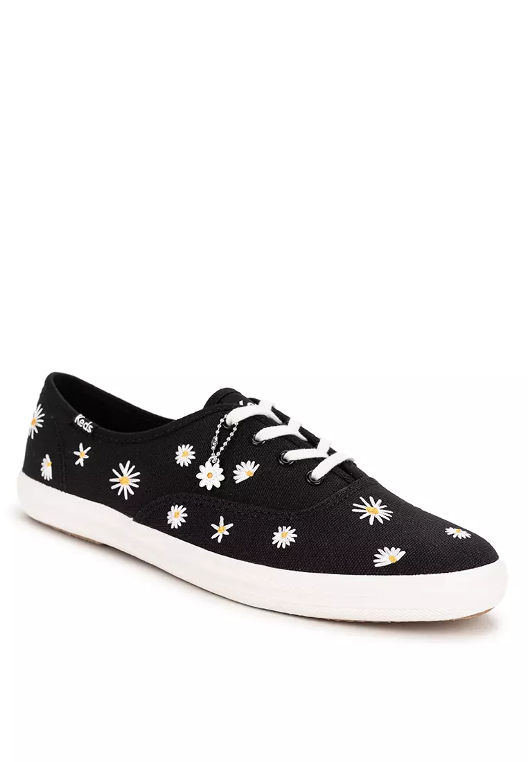 Discount on Keds  shoes - SKU: Champion Canvas Daisy Embroidery Sneakers