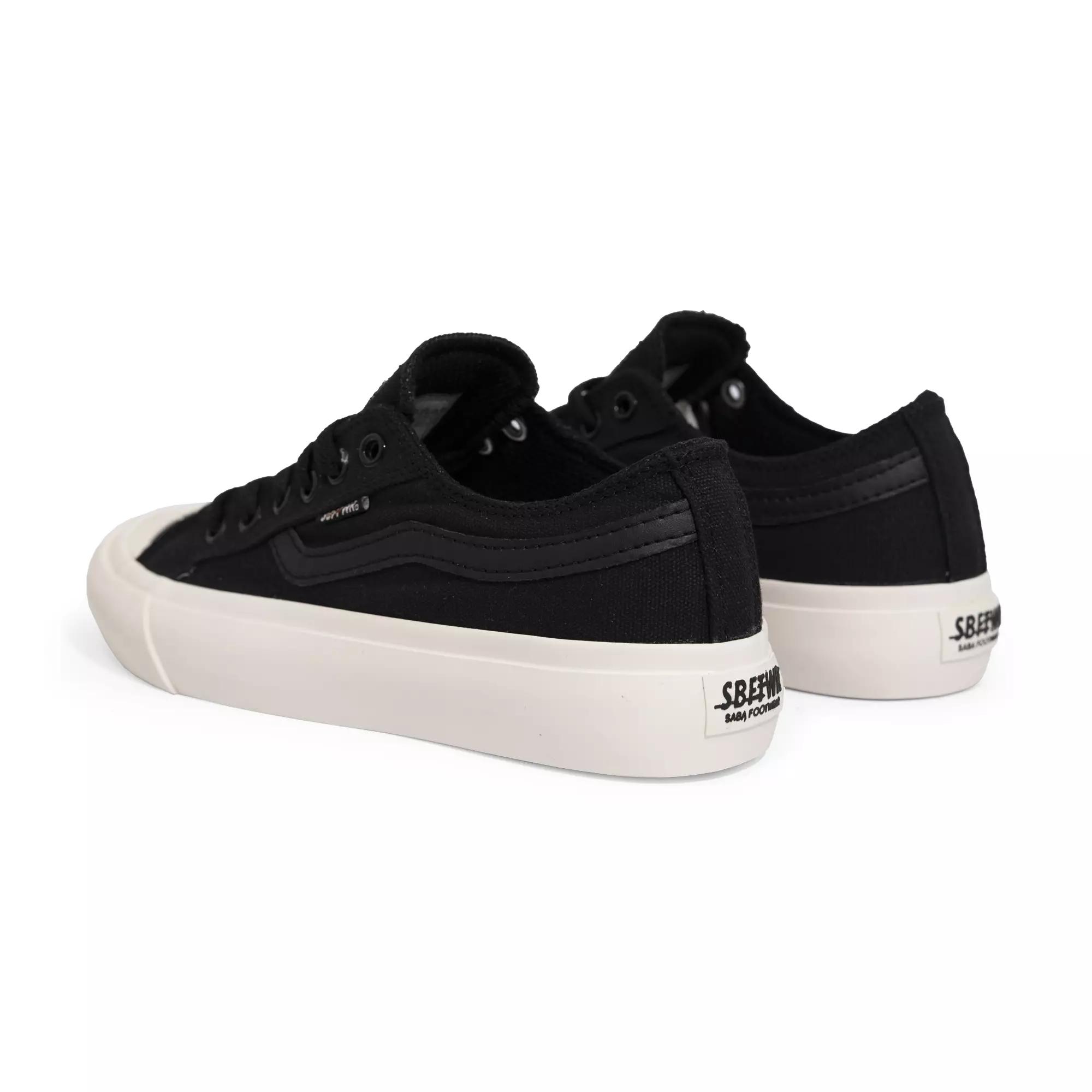 SABA Veloz All Black White - Sepatu Sneakers Casual Pria Wanita