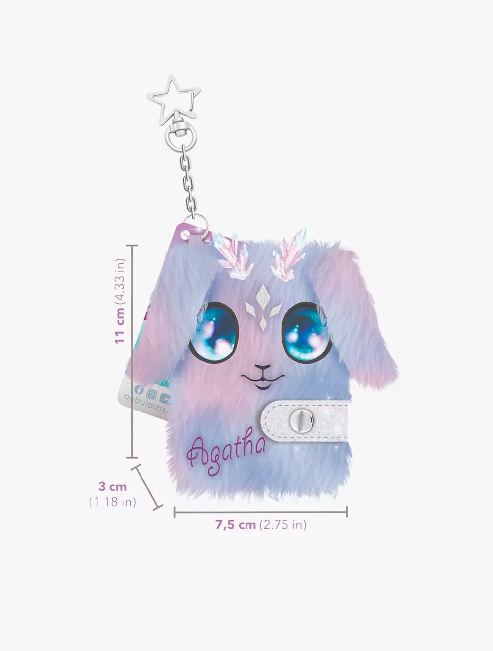 Nebulous Star FUZZY MINI NOTEBOOK ASST - NBU11455