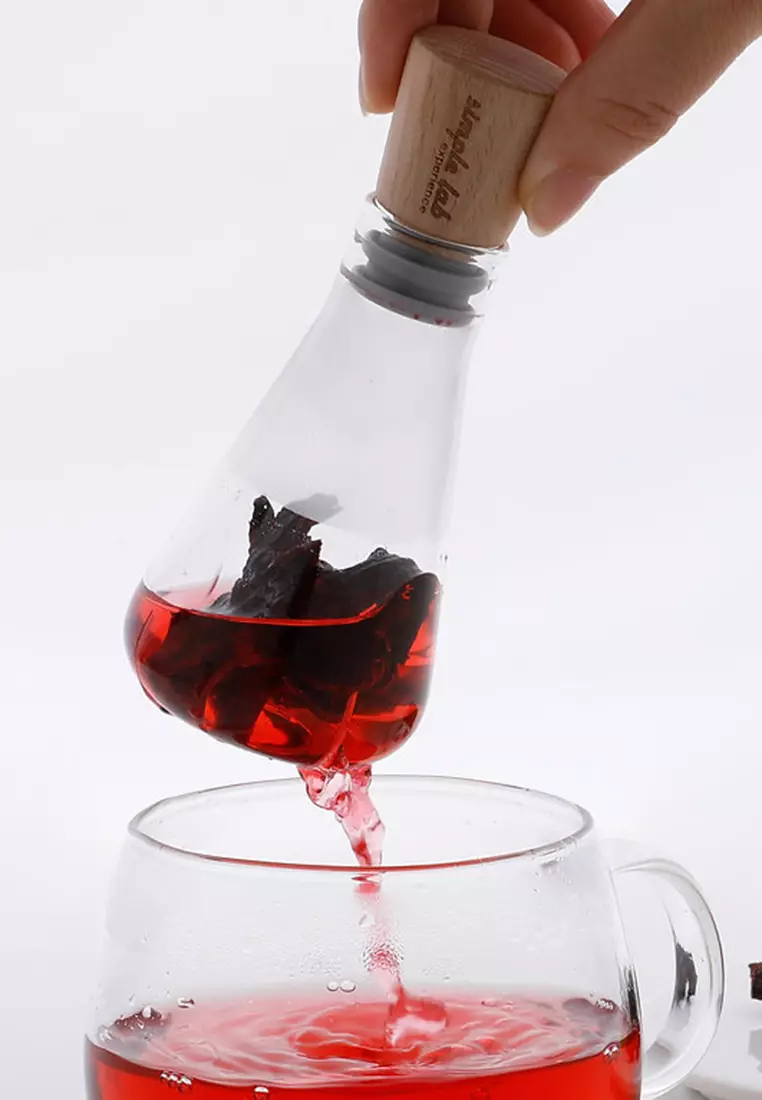 Simple Lab Experience Simple Lab Experience FLASK+. glass tea infuser