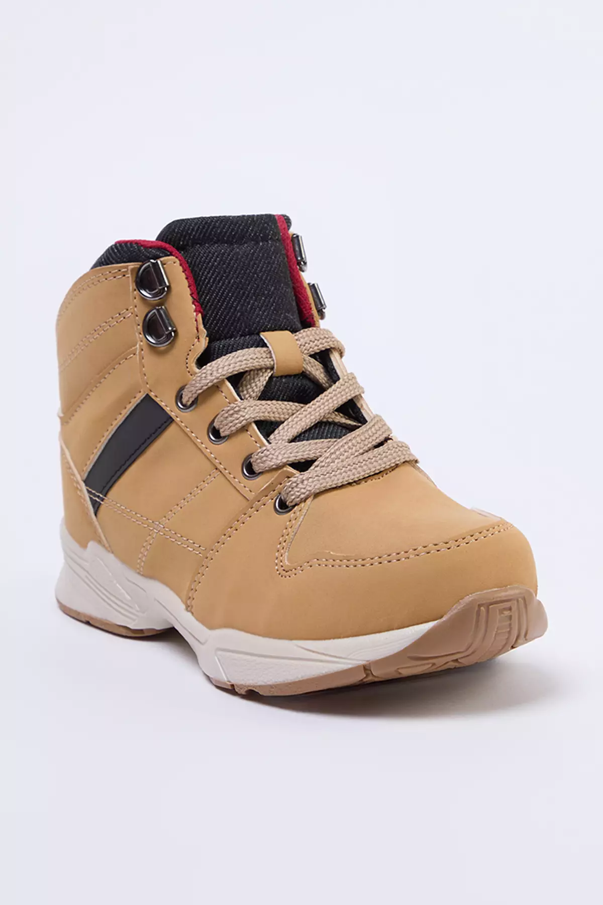 Camel Lace-Up Trekking Big Boy Kids Sneakers Takaw25Sn00025