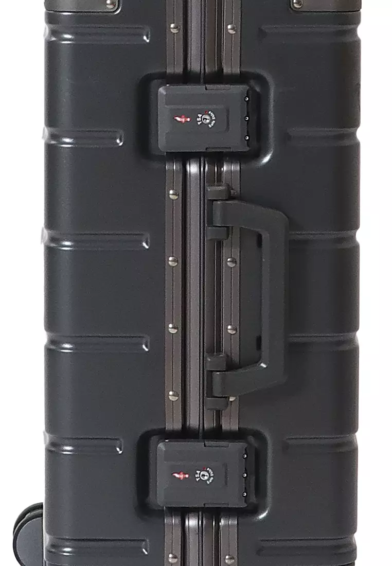 Barayev Koper Alumunium Frame Size 20 Inch Travel Bag Unisex TSA Lock Material Polycarbonate ORIGINAL - Grey