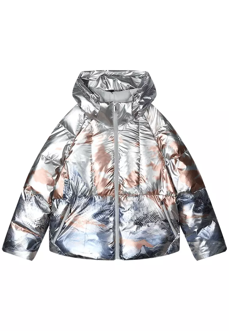 FILA CORE WHITE LINE HERITAGE Women Down Jacket in Full Print
