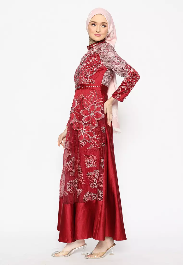 Bibiq Gamis Satin Organza